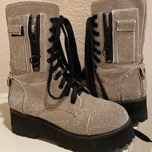 Dollskill Poster Grl Bling Boots Size 6, worn twice